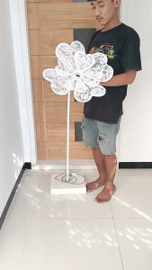 standing bunga lampu dekorasi pelaminan/bunga artifisial/lampu hias/lampu tidur/giant flowers