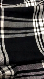 vải kate xô trắng đen _( khổ 1m5) dày vừa mềm mại  mặc mát may đầm váy áo sơ mi vv