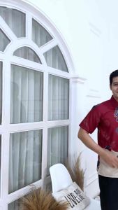 Boutique - Baju Batik Pasangan Pria Dan Wanita Seragam Couple Terbaru 2024 Hem Cowok Dan Blouse Cewek