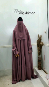 Khimar Overhead Busu Instan | Long Manset Premium Murah | Set Murah Busui