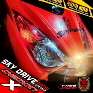 SUZUKI SKYDRIVE 125 CARB 2014 WINKER EYE STICKER TINT PROTECTOR