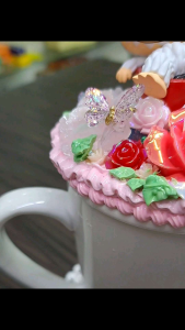 เคสแก้วกาแฟร้อน-สตาร์บัค เซรามิก Diy ประดับโมเดลงานแท้ แก้วแท้400-450 ml งานแฮนด์เมด พร้อมส่ง