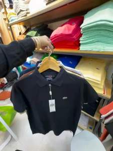 LÂ CÖS TÉE ✅✅Premium and Classic embroidery logo poloshirt for men and women Cotton Crew Neck Casual