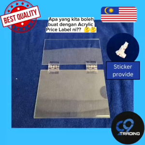 [Ready Stock !!!] Acrylic Price Label Holder Discount Display Holder Product Promotion Price Tags