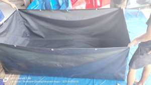 Kolam Terpal Kotak ORCHID Semi Karet Ukuran Variasi