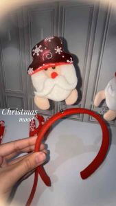 Bando Natal Rusa Santaclaus Christmas Headband Xmas Santa Claus Reindeer Bando Tuing Tanduk Rusa Fashion