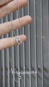 YANS S925 Silver White Gold Plated Infinity Coin Circle Necklace | 镀白金无限符号铜钱项链 女 招财寓意 锁骨链 高级感设计