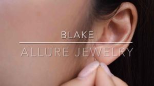 ต่างหูเงินแท้ 925 ประดับเพชร CZ Swiss diamond [ 𝐁𝐥𝐚𝐤𝐞 - 𝐀𝐥𝐥𝐮𝐫𝐞 𝐉𝐞𝐰𝐞𝐥𝐫𝐲 ]