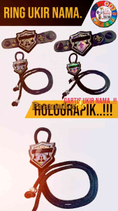 RING KACU PRAMUKA HOLOGRAM UKIR NAMA PENGIKAT KACU COCOK UNTUK PEMBINA / PENEGAK / PENGGALANG/ SMP / SMA/ UMUM.