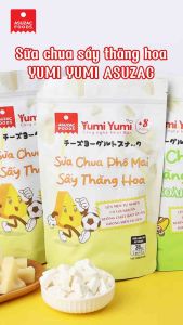 Sữa chua Phô mai sấy thăng hoa Yumi Yumi Asuzac túi 36g (12g x 3 gói)