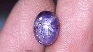 Natural INTENSE COLOUR purple star sapphire ceylon safir srilanka no treatment
