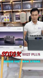 Loa SODLK S1127 plus phiên bản mới | công suất 300w | pin 19.800mah liên tục 8-10h | livestream | loa s1127 plus Bluetooth karaoke siêu trầm âm thanh 360 độ | nâng hạ tone | chính hãng sodlk
