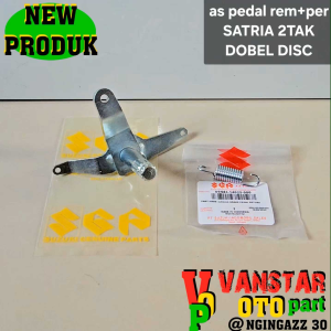 as pedal rem satria 2 tak hiu lumba DD cakram belakang set per ori