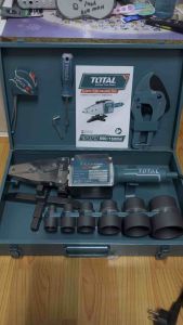 TOTAL ชุดเครื่องเชื่อมท่อ PVC รุ่น TT328151 -ชุดเครื่องเชื่อม PVC : 800 วัตต์/1500 วัตต์ ขนาด 202532405063 mm