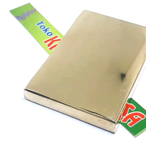 Hobi batangan kuningan polos ukuran setengah koleksi