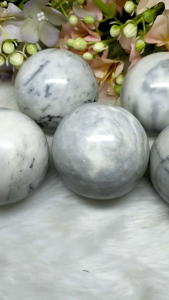 Cymbidium Jade Stone Ball With Base/52mm/兰花玉石球