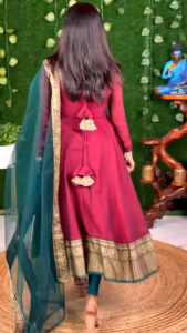 MK1273 GOWN -GOWN WITH DUPATTA SIZE : S M L XL 2XL 3XL