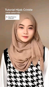 JILBAB PASMINA CRINKLE RAWIS KUSUT 180x90 cm