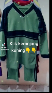 Baju senam muslim tc hijau