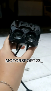 Lampu Tembak Sorot SQL 2mata High Low Cahaya Putih Kuning & Laser / Lampu Sorot D2 SQL 2mata Laser 20W High Low Putih Kuning