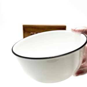 Corelle Authentic 28oz / 828ml Cereal Soup Bowl Frost White with Red Rim or with Black Rim Sold ONE(1) PIECE