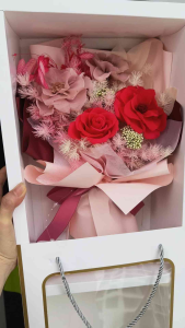 Bouquet light luxury 2026  preserved roses bouquet box  premier enteral gift custom Christmas & Mothers flowers valentines supply Teachers Day birthday gift for friends..