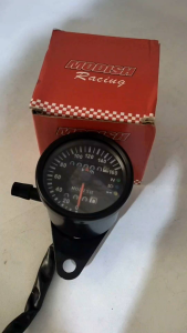 Speedometer Kilometer Bulat LED Plus Indikator Sein Motor Modish PNP untuk Semua Motor