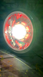 REFLEKTOR BATOK LAMPU DEPAN NINJA SS BULAT CHROME PROJI PROJIE