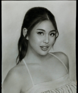 Charcoal portrait painting drawing sketch 8"×10" inches costumized without frame please send picture  and message us first before you check out.