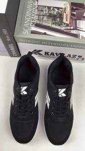 Sepatu kasual pria big size jumbo hitam putih sneker formal olahraga ukuran 43 44 45 46 47 48