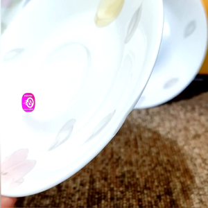 6.3in CORELLE USA ELEGANT CITY MICROWAVABLE SAUCER • JAPAN SURPLUS • PLATE