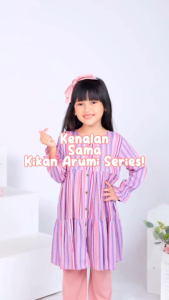 SETELAN ANAK PEREMPUAN SET TUNIK KIKAN ARUMI SERIES CUTE KIDS USIA 1-8 TAHUN