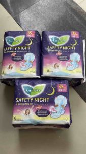 Combo 3 gói Băng Vệ Sinh Ban Đêm Laurier Safety Night chống tràn [30cm-3540cm]