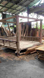 gazebo kayu kelapa ukuran 3 x 3 meter free ongkir + pasang seluruh pulau jawa