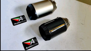 Universal Round AR 51mm Exhaust Motorcycle Austin Racing Akrapovic Echappement Motor Muffler