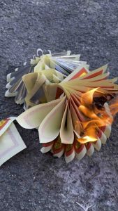 中国款 9889 高级印刷 大金箔 银箔 14寸足 拜神用 金银纸 High Quality China Gold Silver Paper