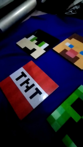 Poster - 202 - Hiasan dinding kamar pajangan Poster kayu minecraft Pop art - Wall decor - Hiasan