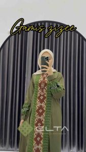 Gamis zizee elta tenun indonesia couple gamis