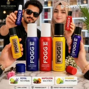 FOGG Body Spray Perfume Fragrance Long Lasting For Men 120ml Royal Spicy & Warm Dynamic Citrus & Energetic