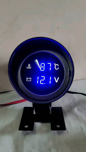 2in1 12V/24V  Water Temperature & Battery Voltage High Quality LCD Digital Gauge Meter