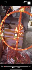 LỒNG ĐÈN 3D MÀU ĐỎ TRANG TRÍ TẾT 30CM ( kèm Qùa Tặng )