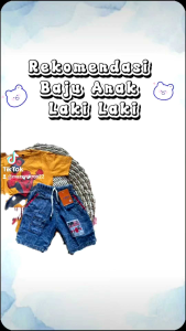 SETELAN KAOS ANAK DISTRO MOTIF PORORO