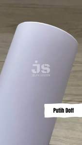 Sticker Putih Doff / Skotlet Putih Dop Background Aquarium