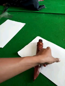 Pisau cap garpu gagang buntung dapur sembelih 15 cm