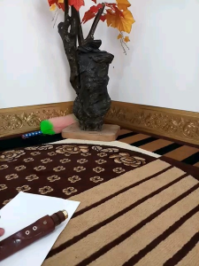 Pisau Cap Garpu Model Gagang Bambu Unik Dapur Sisit 18 cm