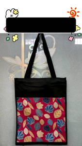 Tote Bag Wanita Combi Micro Totebag Pakai Resleting Tas Kuliah Simple Cantik