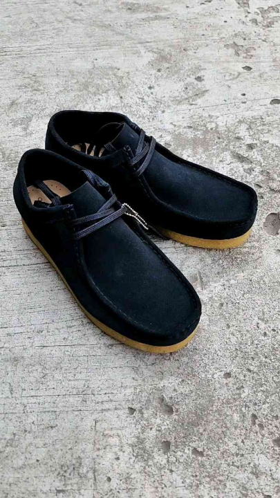 Suede Lazada Clarks Sepatu Boots Sneakers Moctoe Clarks Wallabee