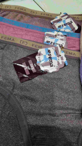 6pcs CELANA DALAM WANITA FEMA 388 BAHAN KATUN MISTY