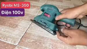 Chà nhám rung Ryobi hàng bãi xài điện 100 volt