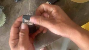 Remote cửa cuốn chìa khóa học lệnh tần số 433mhz phím viền inox sang trọng chắc chắn